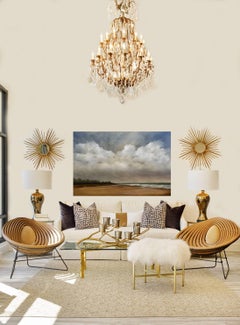 "Low Tide" Large Horizontal Contemporary Landscape Painting