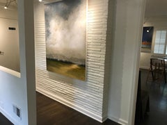 Souls in Motion by Jim Seitz, Large Acrylic and Gold Leaf Landscape Painting