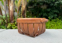 Jim & Shirl Parmentier Ceramic Basket, 20th Century