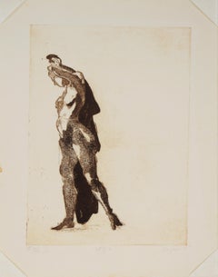 "Study 6" - 1975 Figurative Lithograph on Paper