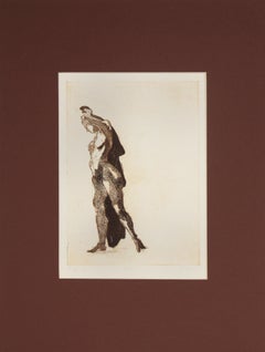"Studio 6" - Litografia figurativa su carta del 1975