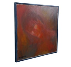 Jim Studnicka Expressionist Female Portrait Oil Painting on Canvas 31"