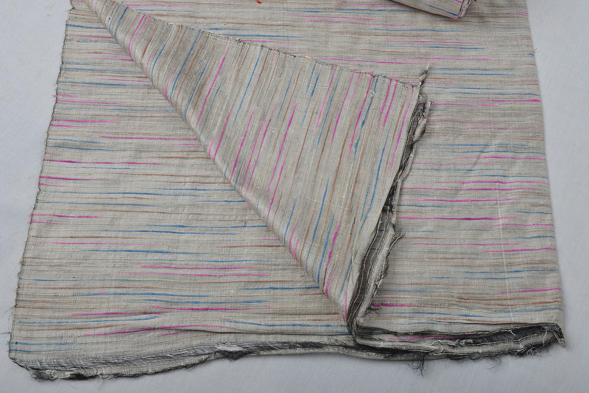 20th Century Jim Thompson Vintage Silk Textile Fabric For Sale