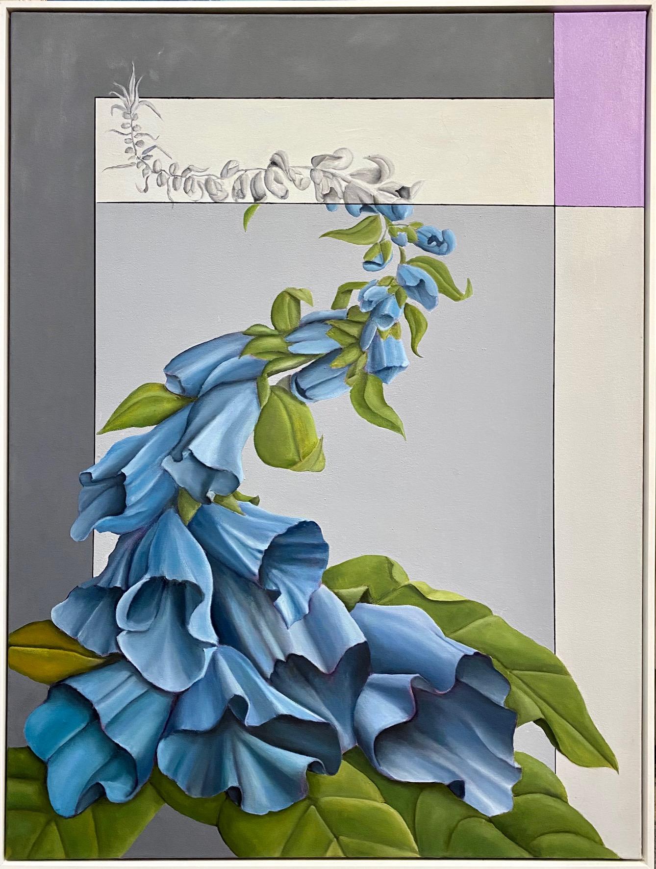 Foxglove Hybrid, 48x36 original contemporary floral still life
