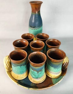 Jim Ulmer Stoneware Drink Serving Set