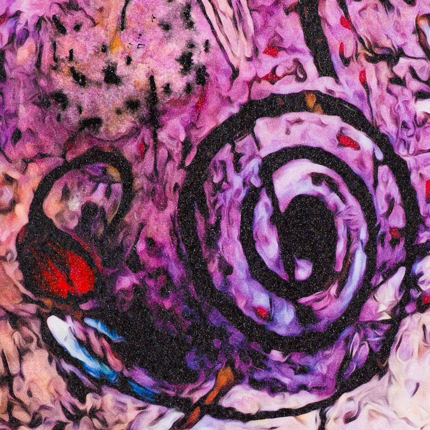 Améthyste Haze - Violet Abstract Painting par Jim Waid
