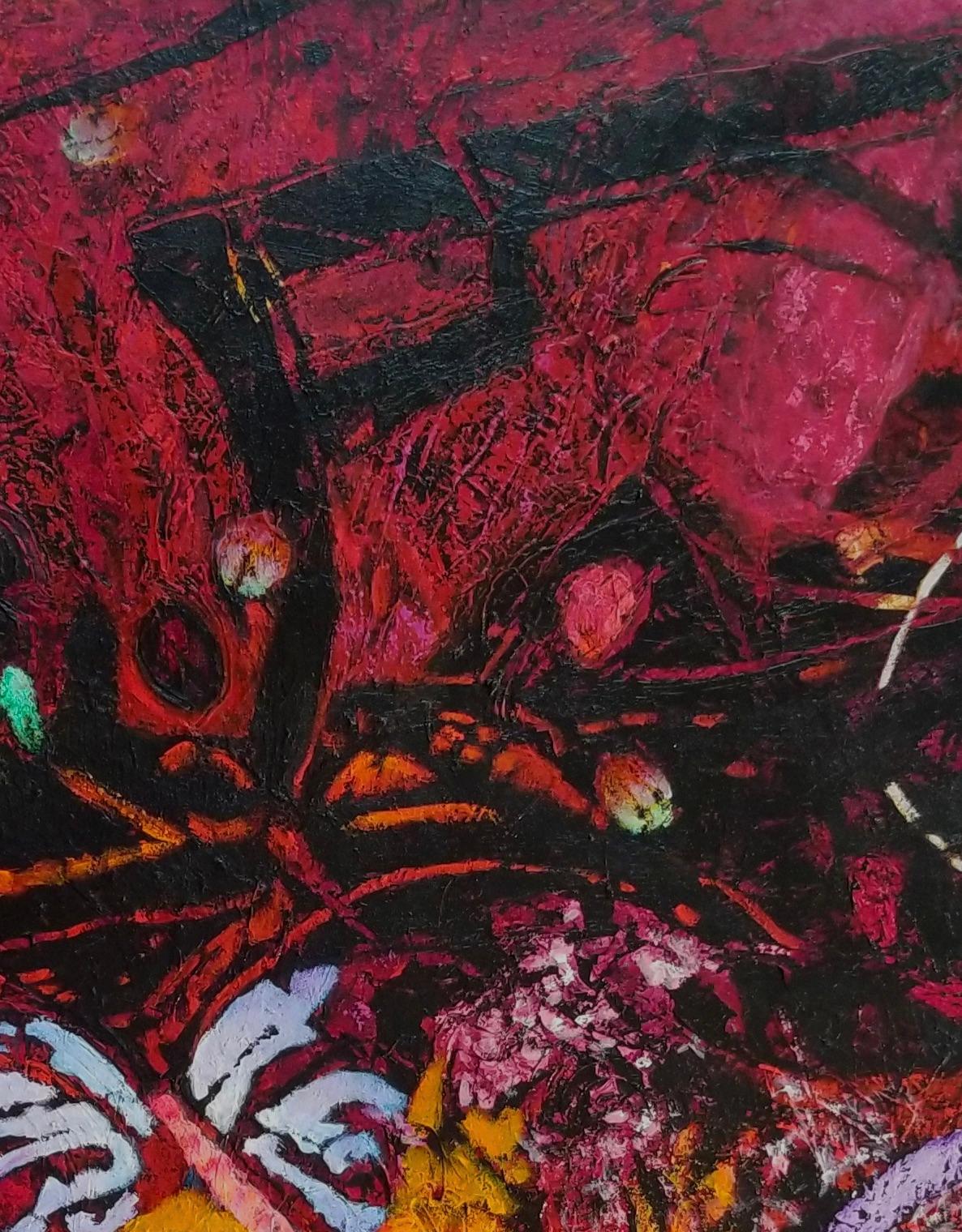 FRUIT DU DRAGON - Abstrait Painting par Jim Waid