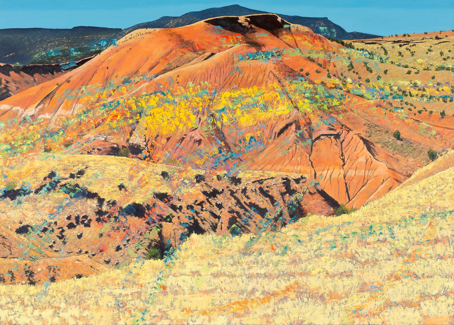 Landscape Painting Jim Woodson - Matérialisations temporellesturales discrètes tournées vers l'intérieur