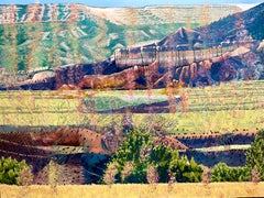 Paesaggio dipinto a olio su tela