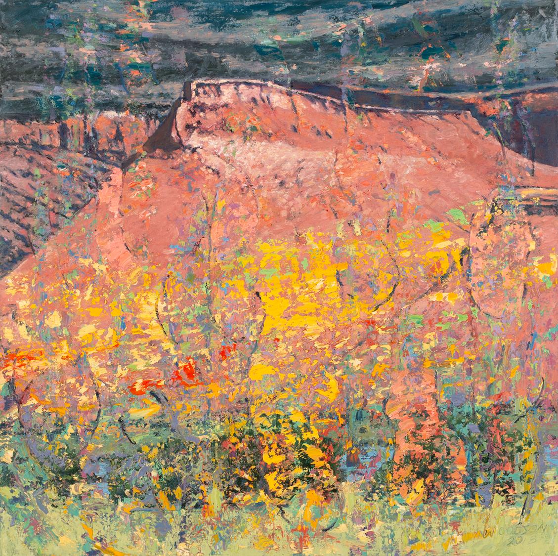 Jim Woodson Landscape Painting - Persistent Vibrant Conflations Declared