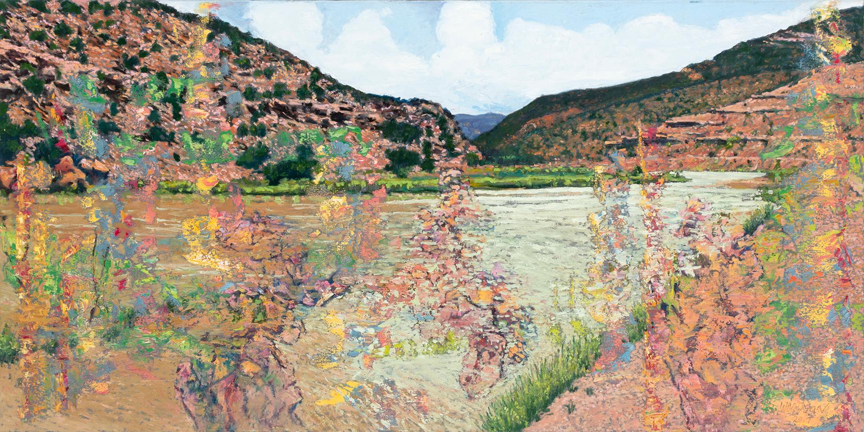Landscape Painting Jim Woodson - Recovered Arising Perceived Emanations (émanations perçues)