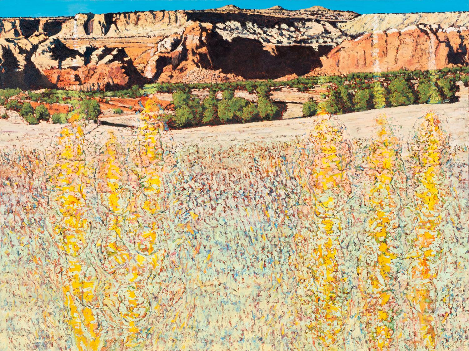 Jim Woodson Landscape Painting – Ausschweifende Temporale Manifestation