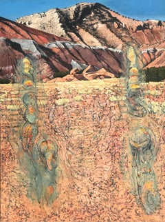 Warm Toned Landscape Oil Painting
