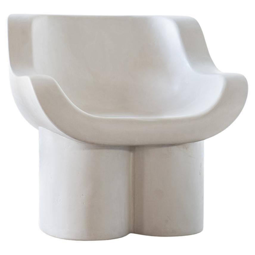 Jimagüa Chair in Polished Plaster by Reynold Rodriguez