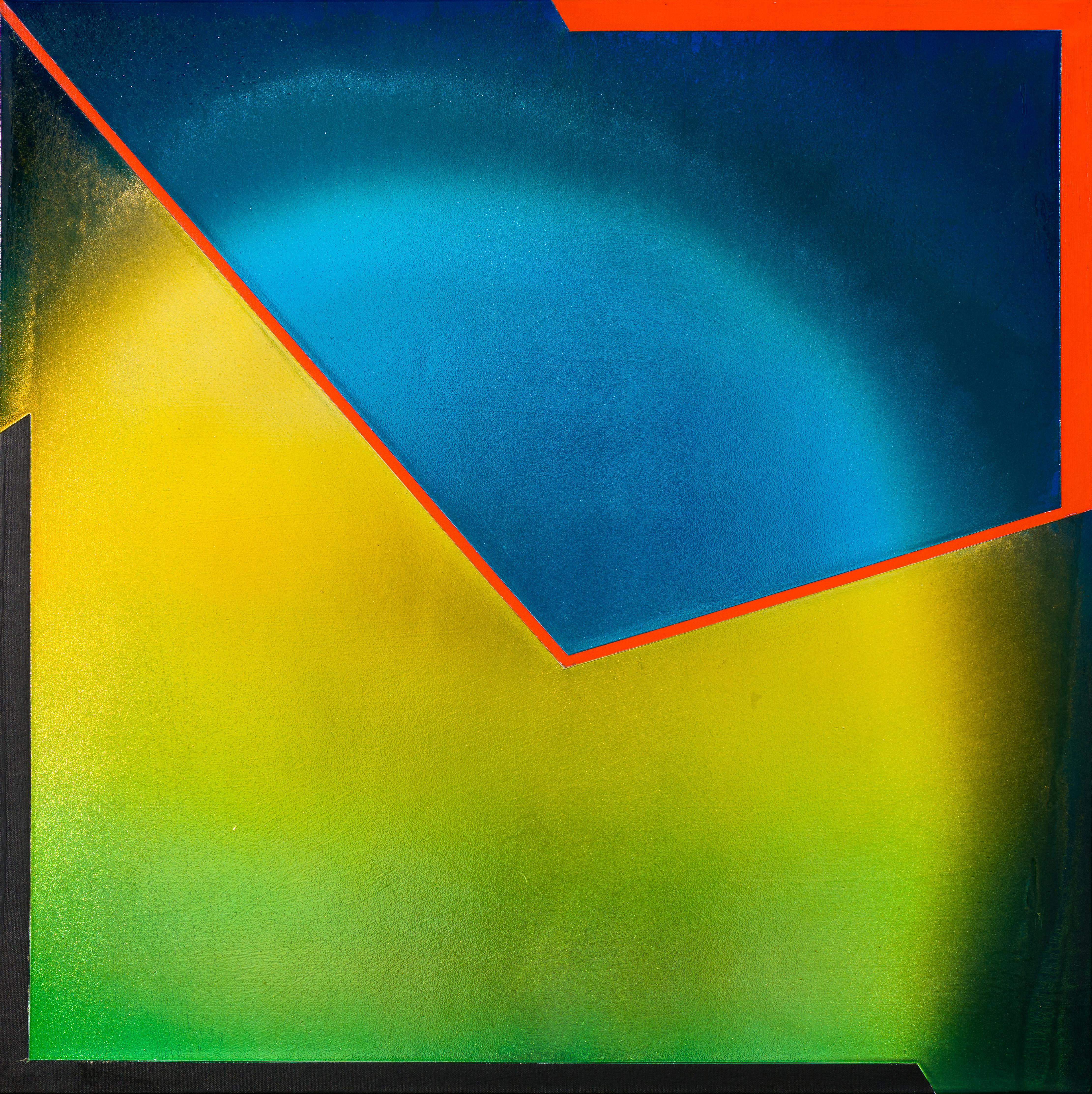 Jimi Gleason Abstract Painting - DeLaps HaLo (Tony)