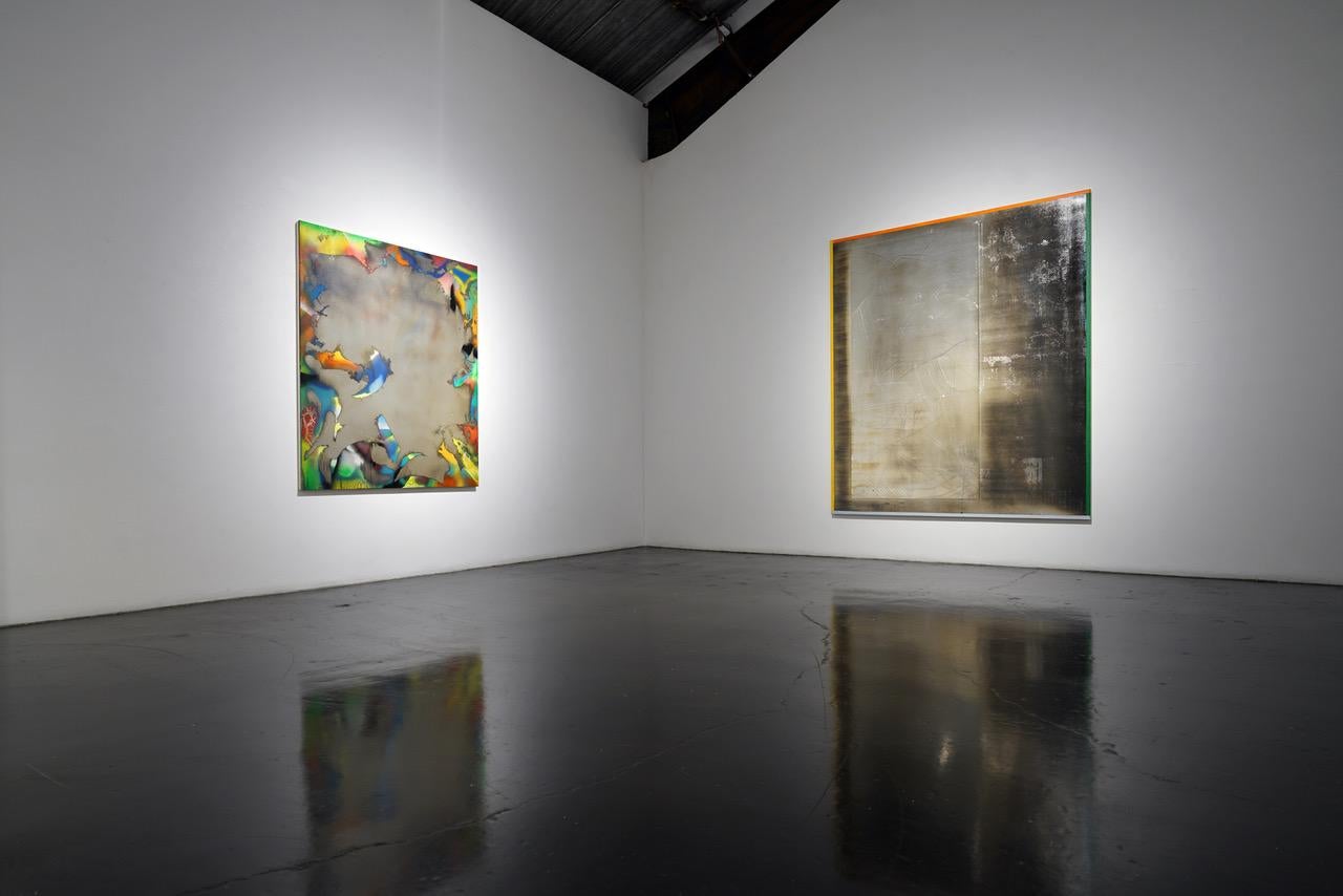 Gateway - Abstract Painting Argento di Jimi Gleason