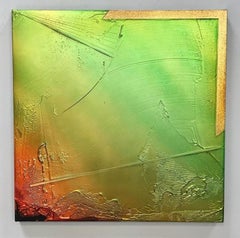 Rocas calientes, nitrato de plata y acrílico sobre lienzo Pintura de Jimi Gleason, 2018
