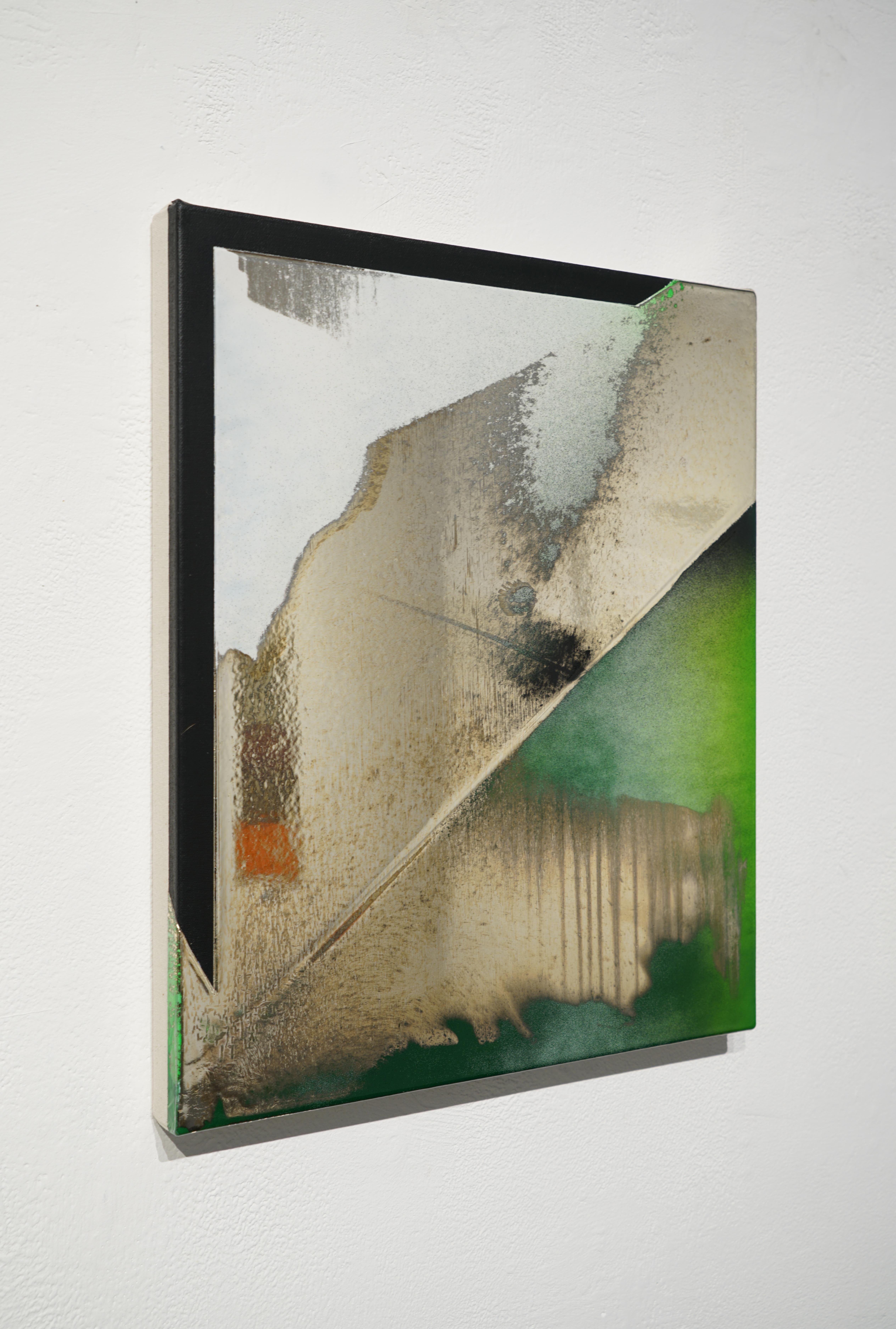 Milucky - Abstract Painting Argento di Jimi Gleason