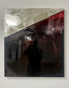 Diamante rojo DeLap, Nitrato de plata, Pintura acrílica sobre lienzo, 2018
