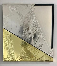 SG&B, Nitrato de plata y acrílico sobre lienzo Pintura de Jimi Gleason, 2018
