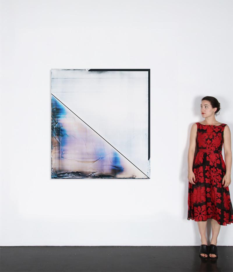 Senza titolo - Abstract Painting Grigio di Jimi Gleason