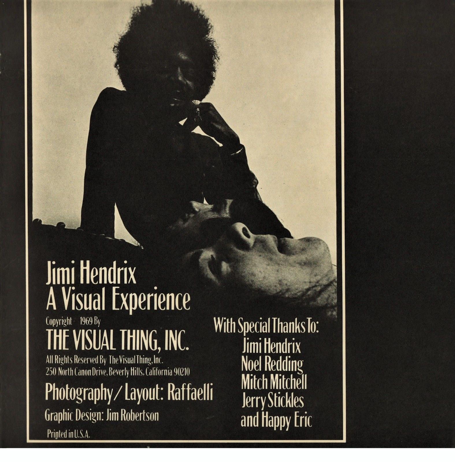 Jimi Hendrix 1969 Electric Church a Visual Experience Tour Program Book For Sale 1