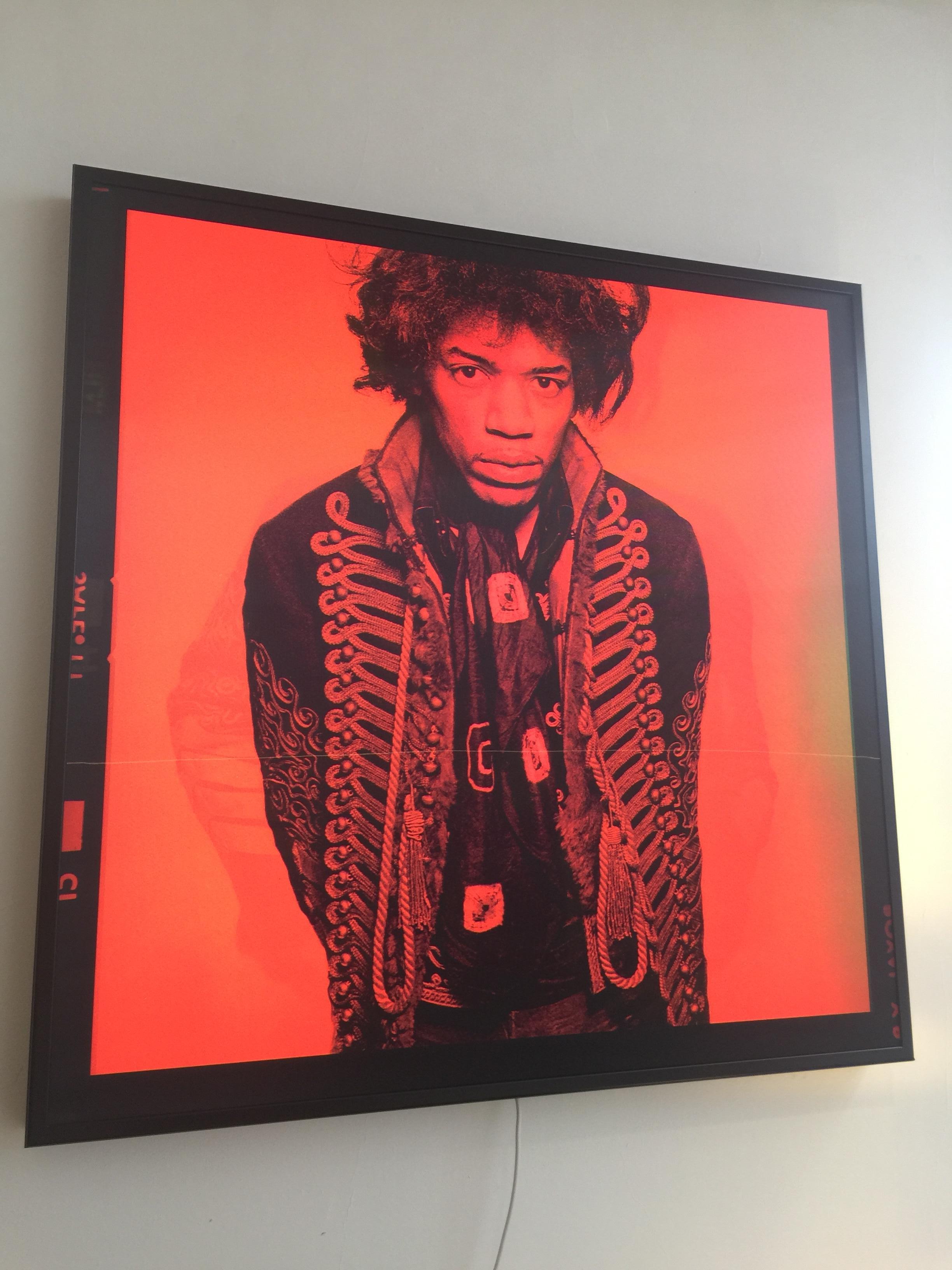 Contemporary 'Jimi Hendrix Crosstown Traffic Lights' LED Lightbox by Gered Mankowitz, 2020