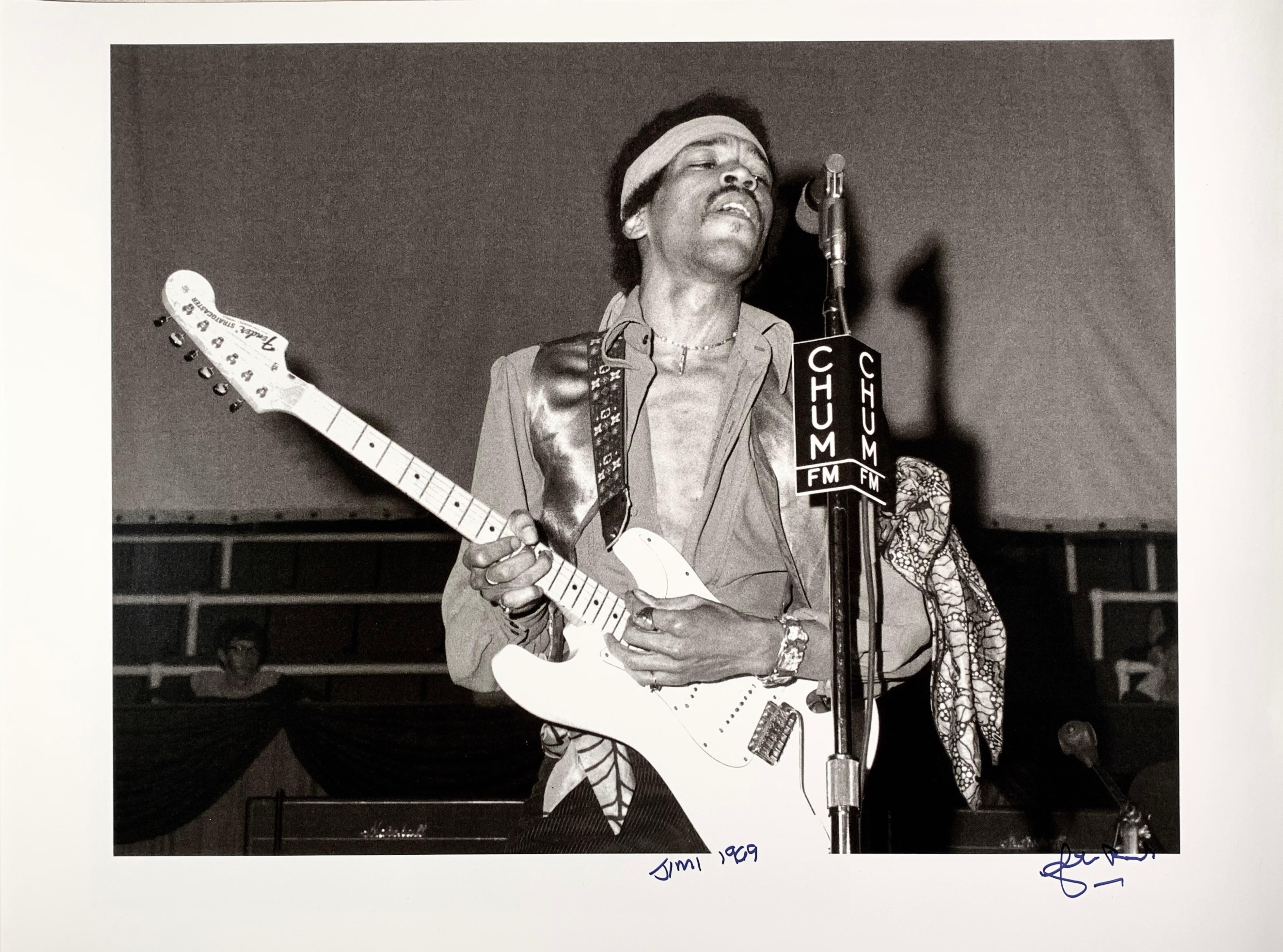 Jimi Hendrix Fotografie von John Rowlands (Kanadisch) im Angebot