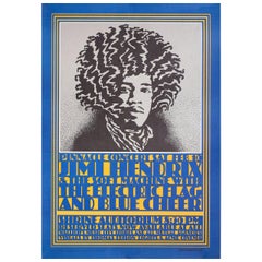 Retro Jimi Hendrix & the Soft Machine 1968 U.S. Poster