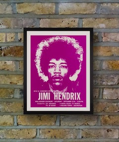 Jimi Hendrix Original Vintage Concert Handbill, Ft. Worth, Texas, 1969