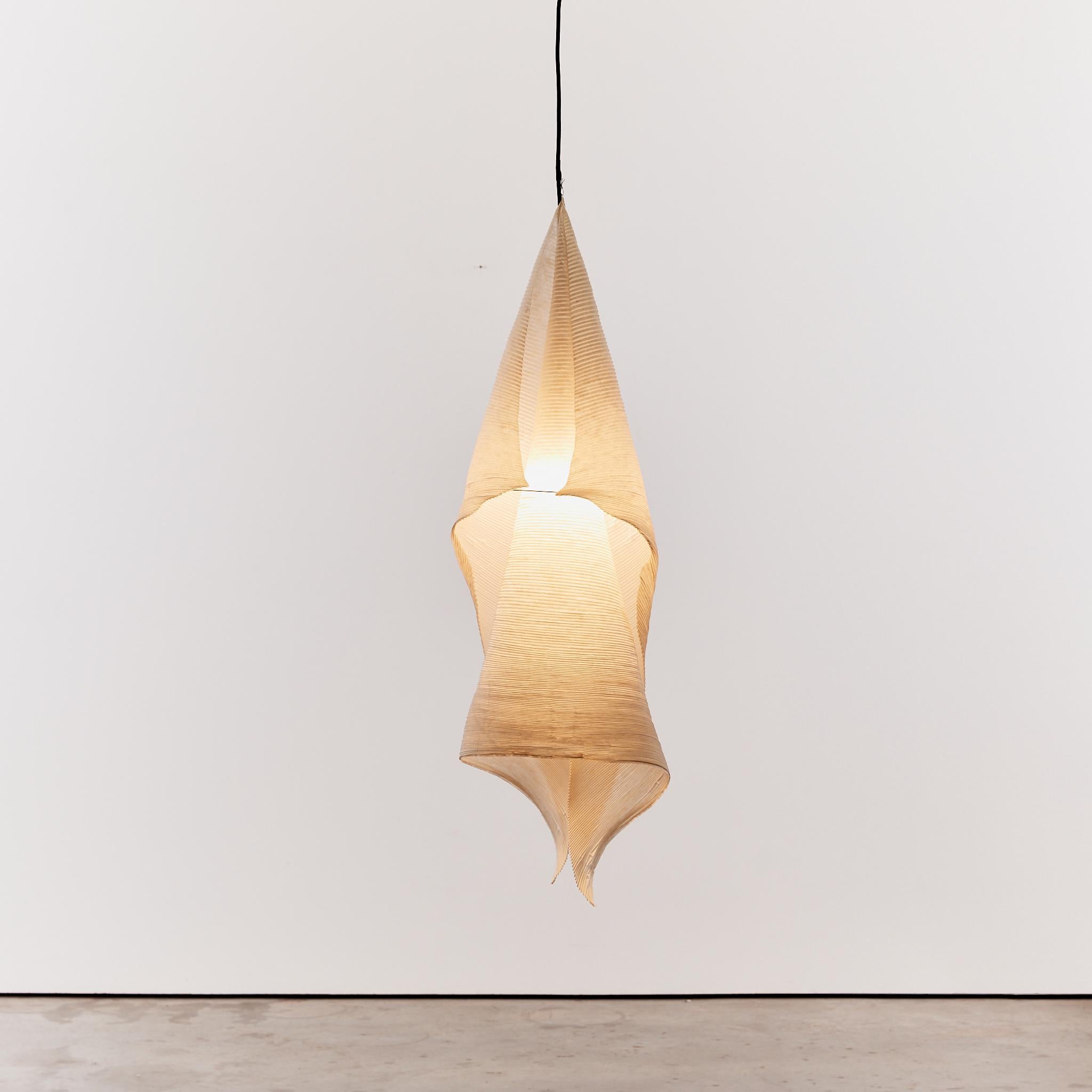 German Jimken paper sculptural pendant light by Ingo Maurer