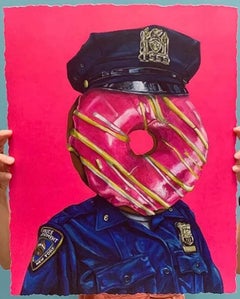 Officer Pinkmen Signierter und nummerierter Siebdruck