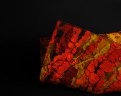 Jimmiz Marea Contemporary Organic Multicolor Glass Centerpiece Sculpture