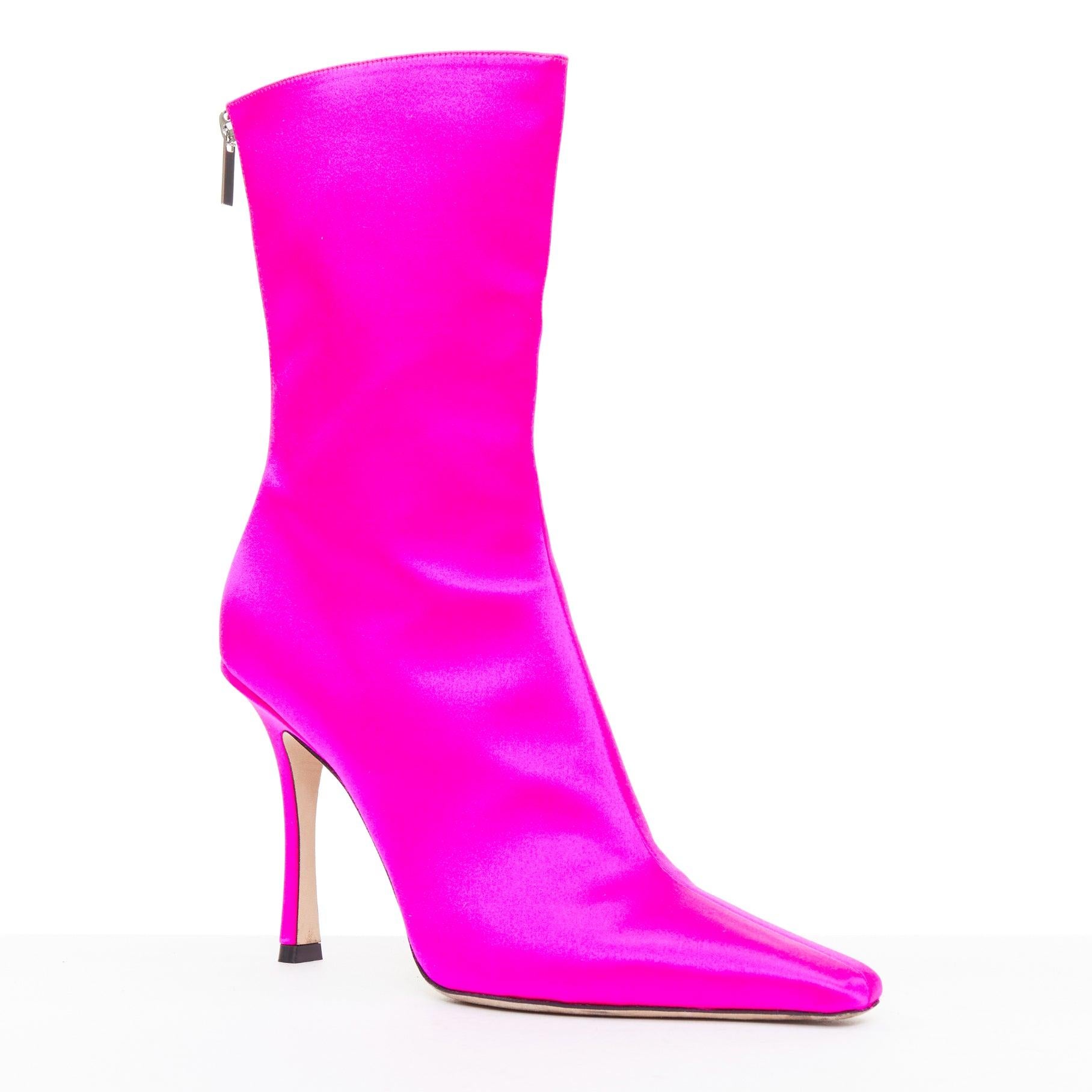 JIMMY CHOO Agathe 100 rosa Satin, spitz zulaufend, hochhackige Stiefel EU39
Referenz: AAWC/A01507
Marke: Jimmy Choo
Modell: Agathe 100
MATERIAL: Stoff
Farbe: Rosa
Muster: Solide
Verschluss: Reißverschluss
Innenfutter: Nacktes Leder
Zusätzliche