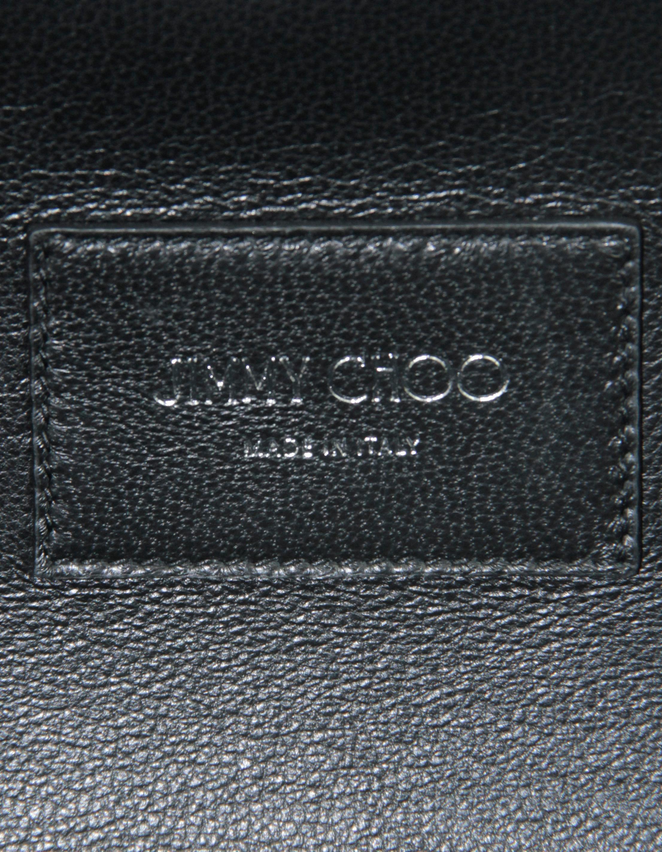 Women's Jimmy Choo Back/ Grey Ellipse Crystal-Embellished Clutch /Shoulder Bag