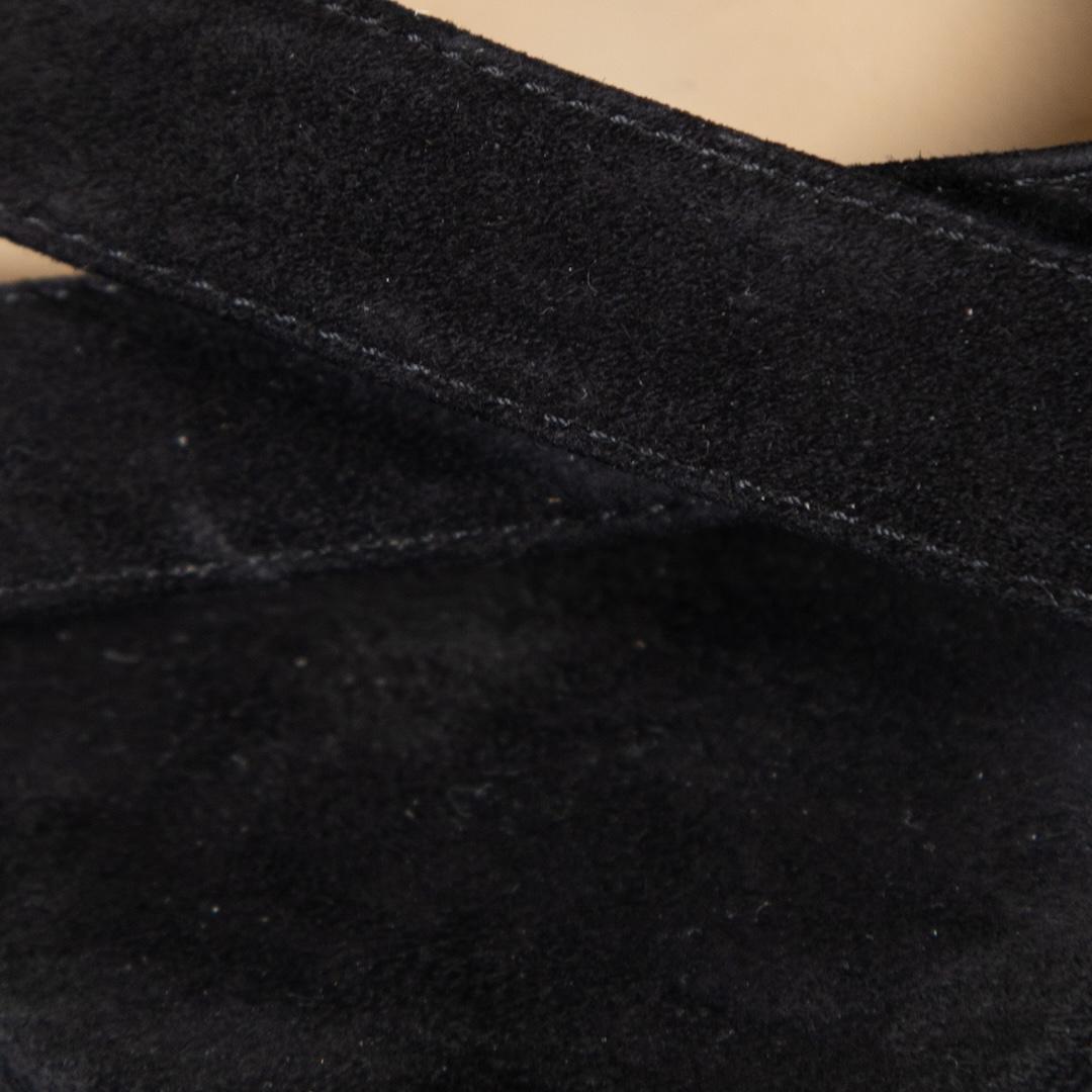 Women's Jimmy Choo Balck Suede Strappy Sandals Size IT 39.5 For Sale