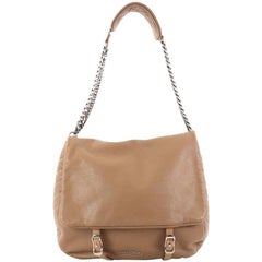 Jimmy Choo Becka Biker Messenger Bag Leather Large