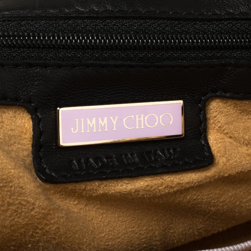 Jimmy Choo Chandra Clutch aus Kalbshaar mit Leopardenmuster in Beige/Braun 3