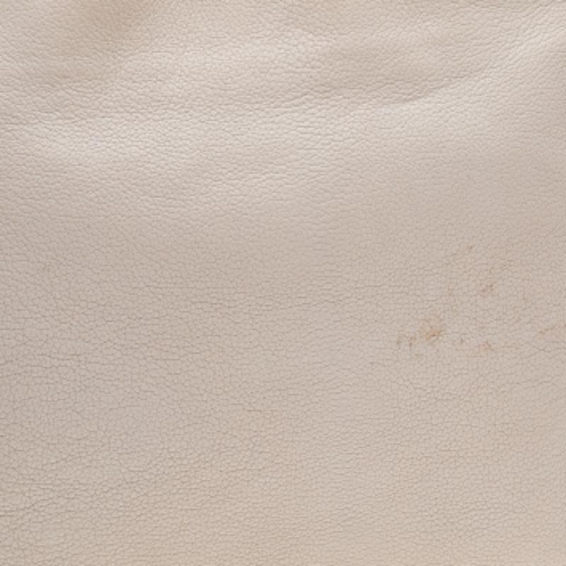 Jimmy Choo Beige Leather Large Charlie Tote For Sale 5