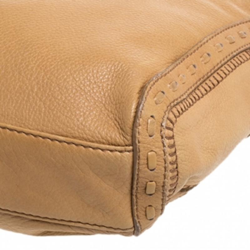 Women's Jimmy Choo Beige Leather Lily Tassel Hobo For Sale