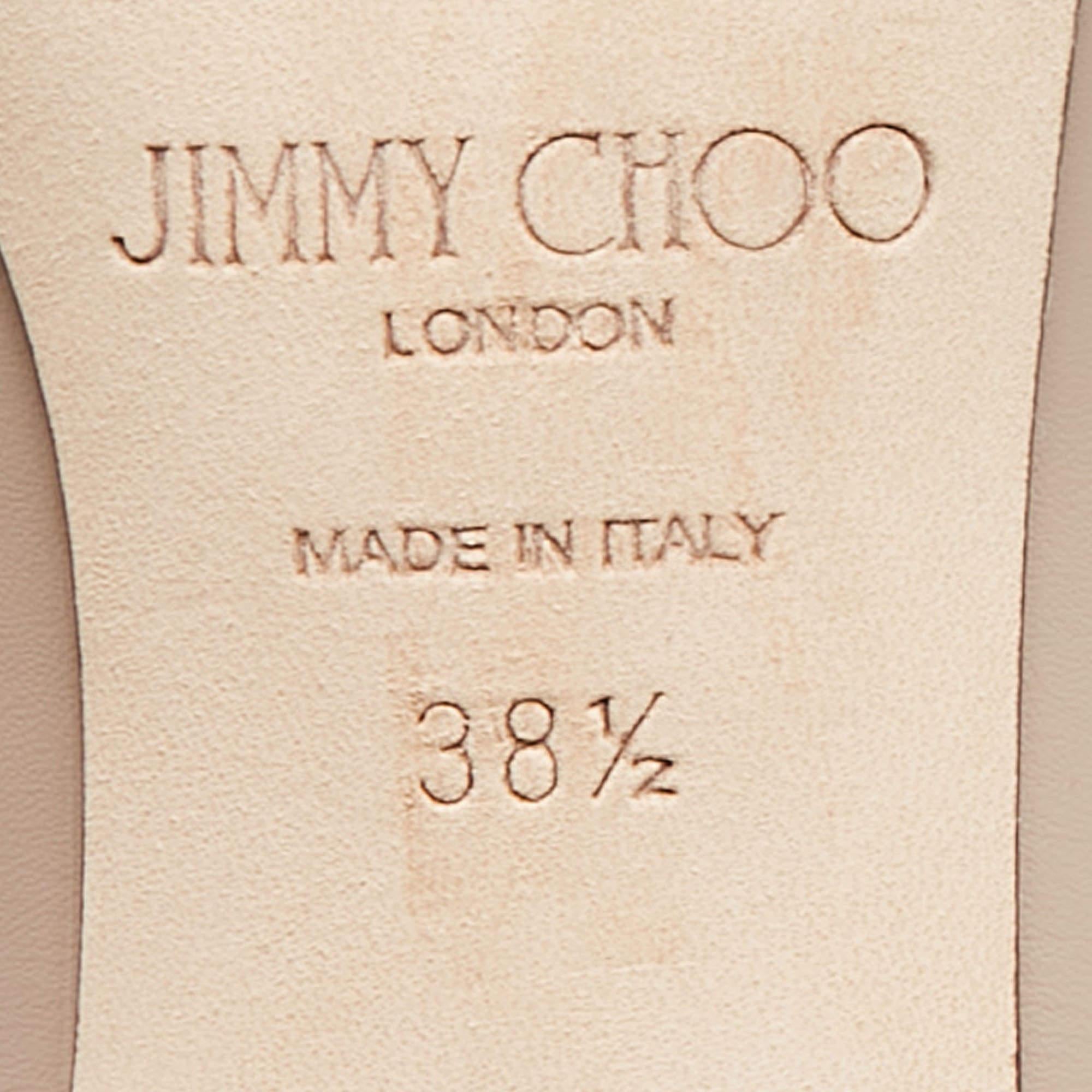 Women's Jimmy Choo Beige Leather Love 65 Pumps Size 38.5