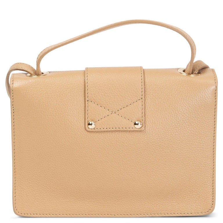 JIMMY CHOO beige leather REBEL Crossbody Bag at 1stDibs