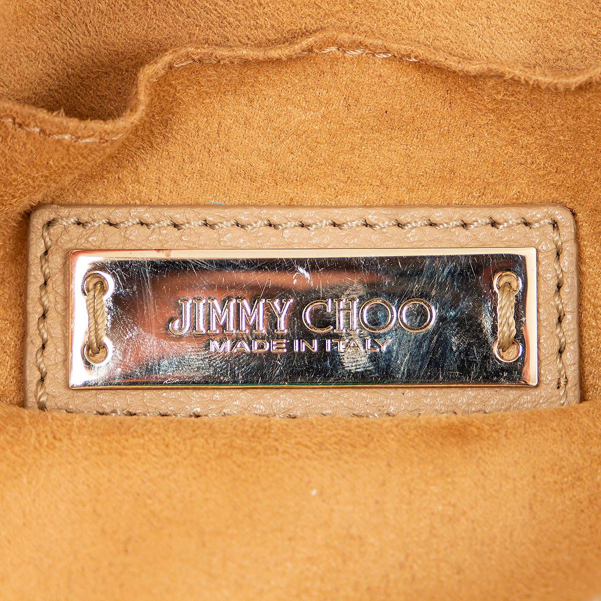 JIMMY CHOO beige leather REBEL Crossbody Bag 1