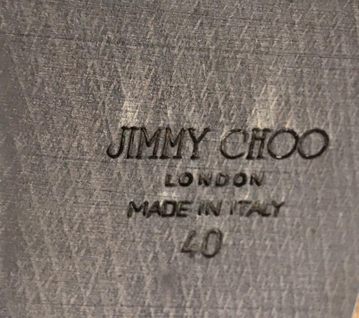 Jimmy Choo Beige Eidechsen-Schleifen - 40 im Angebot 4