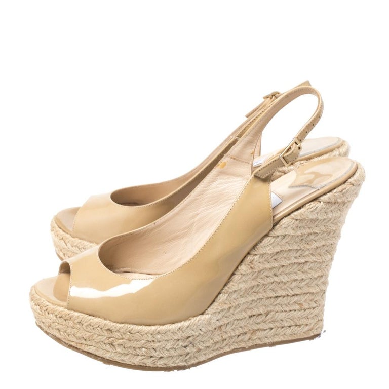 jimmy choo drive platform espadrille wedge sandals