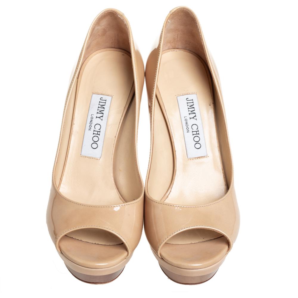 jimmy choo beige pumps