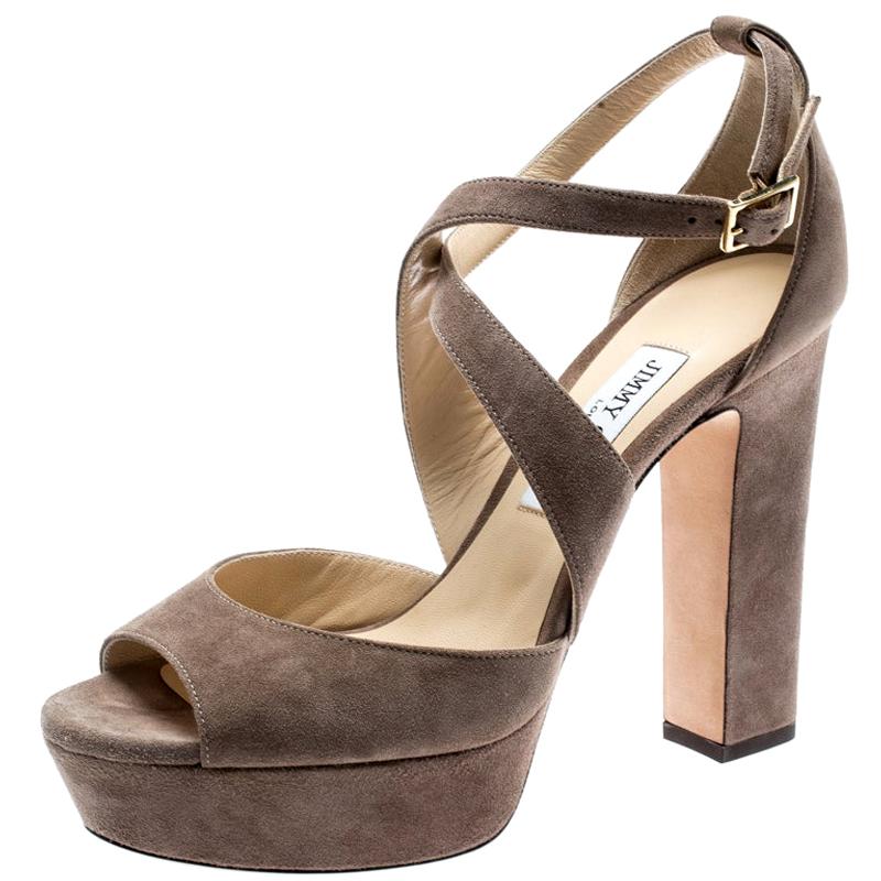 jimmy choo block heel sandals
