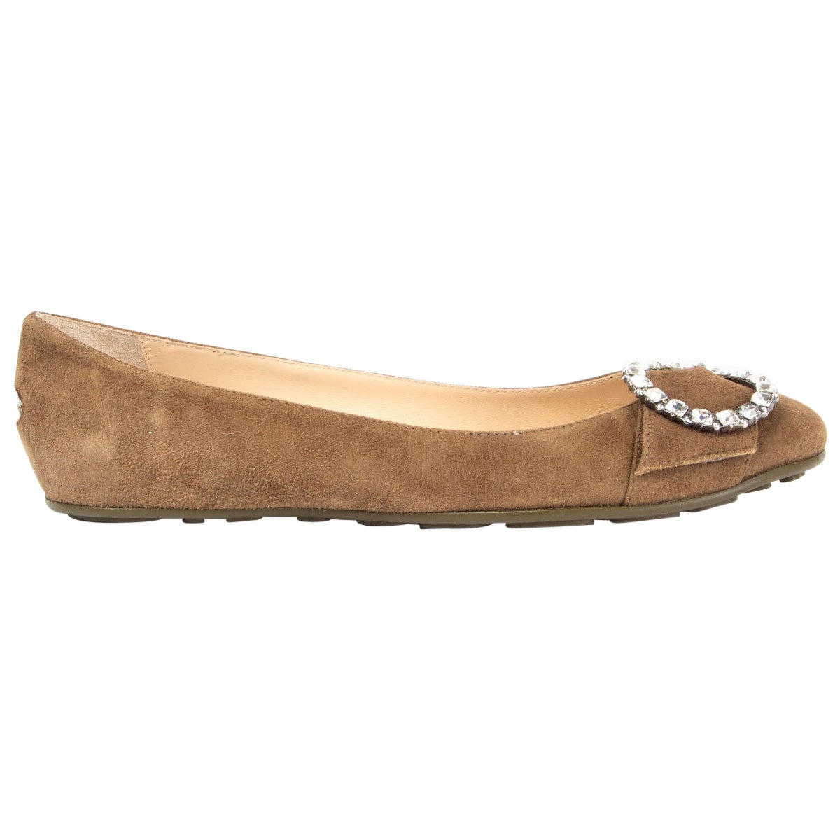 JIMMY CHOO beige daim Granger Ballett Chaussures plates 39.5