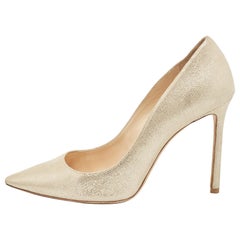 Jimmy Choo Beige Suede Romy Pumps Size 40