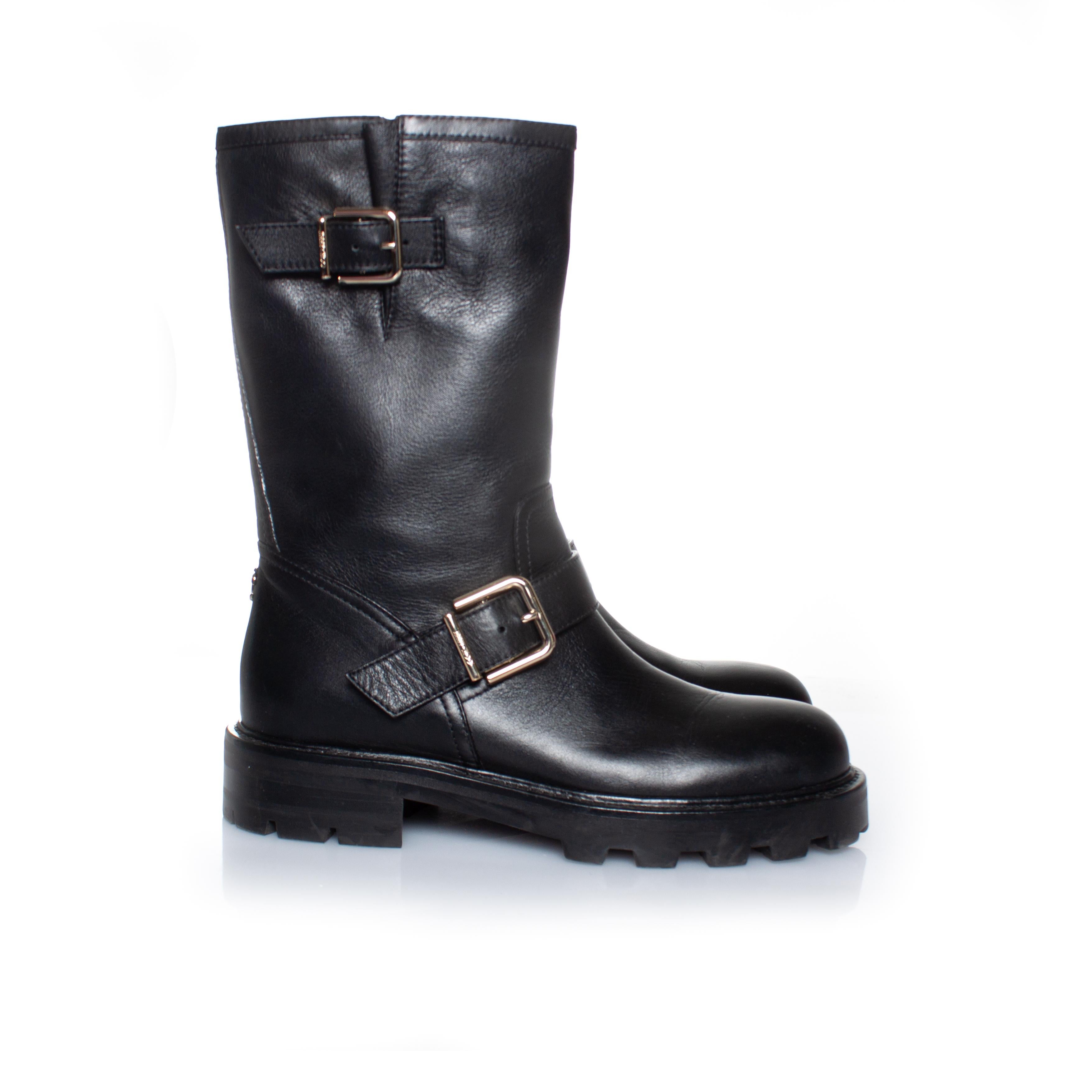 Women's Jimmy Choo, Biker 2 leather boots For Sale